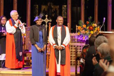 Bishop Tim and Gertrude welcomed at St Matthew's Walsall 15/10/24