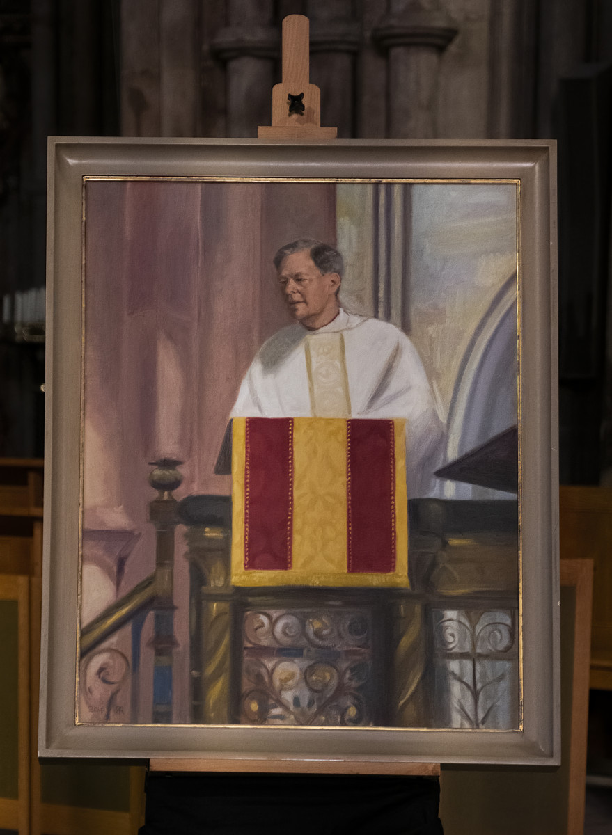 Portrait in oil of Bishop Jonathan Gledhill