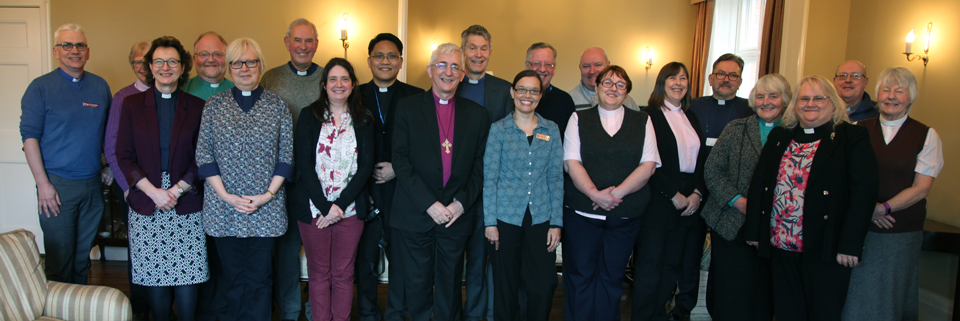 Healthcare Chaplains from around the Diocese meeting Bishop Michael in early 2017